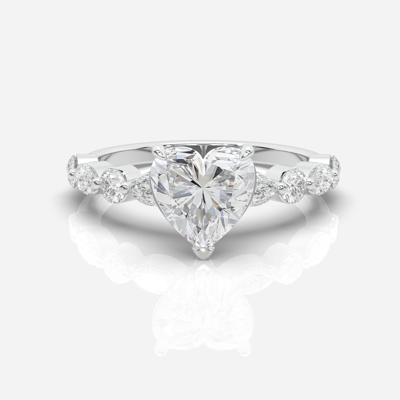 Layla Diamond Band Heart